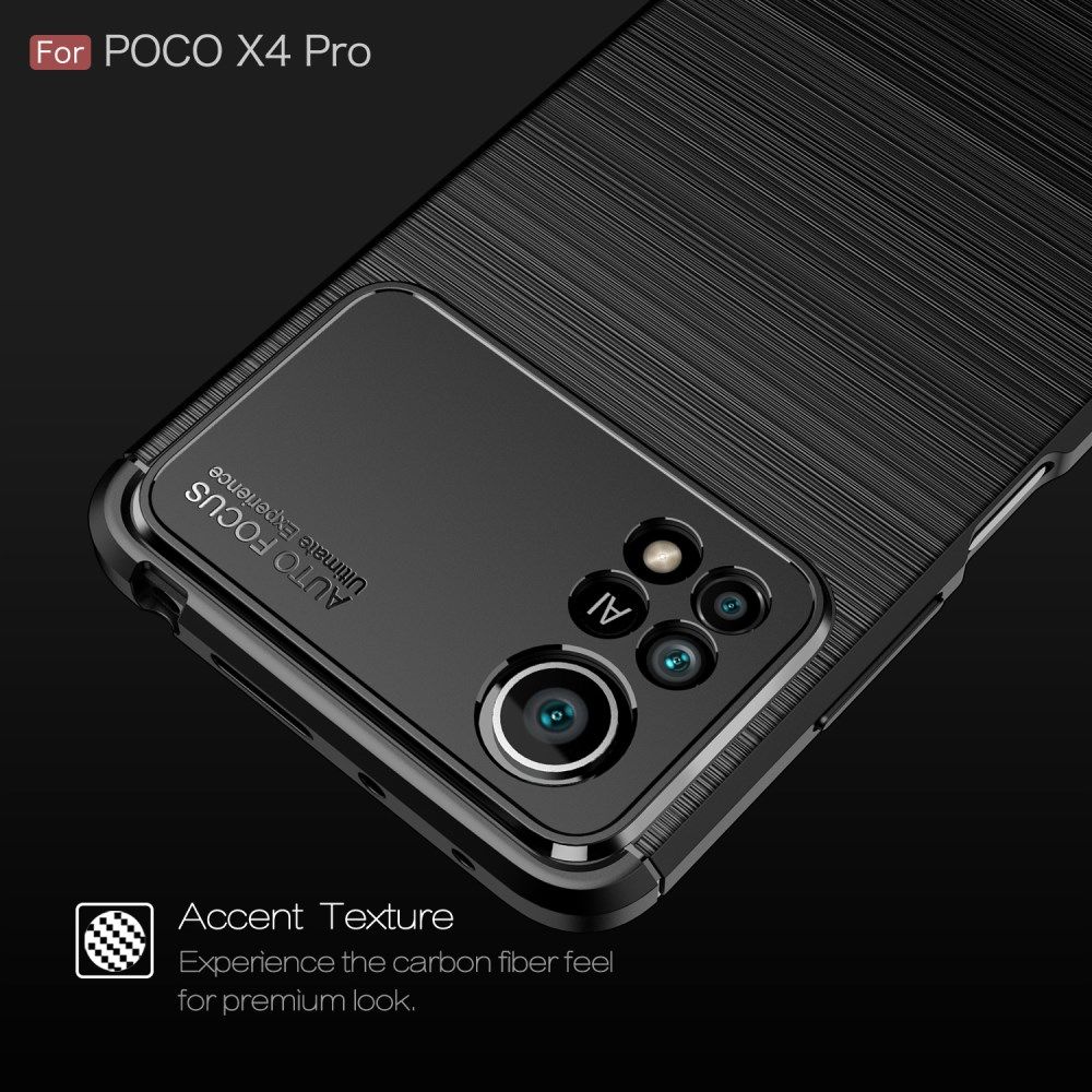 Xiaomi Poco X4 Pro Hoesje Geborsteld TPU Flexibele Back Cover Blauw afbeelding 8