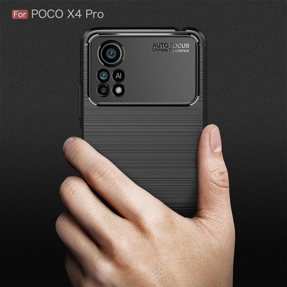 Xiaomi Poco X4 Pro Hoesje Geborsteld TPU Flexibele Back Cover Blauw afbeelding 10