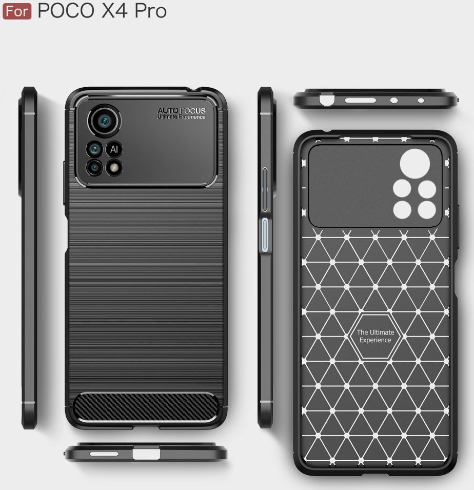 Xiaomi Poco X4 Pro Hoesje Geborsteld TPU Flexibele Back Cover Blauw afbeelding 11