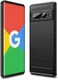 Google Pixel 7 Pro Hoesje Geborsteld TPU Back Cover Zwart afbeelding 4