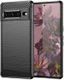 Google Pixel 7 Pro Hoesje Geborsteld TPU Back Cover Zwart afbeelding 1
