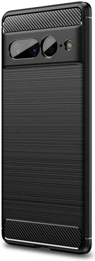 Google Pixel 7 Pro Hoesje Geborsteld TPU Back Cover Zwart afbeelding 10