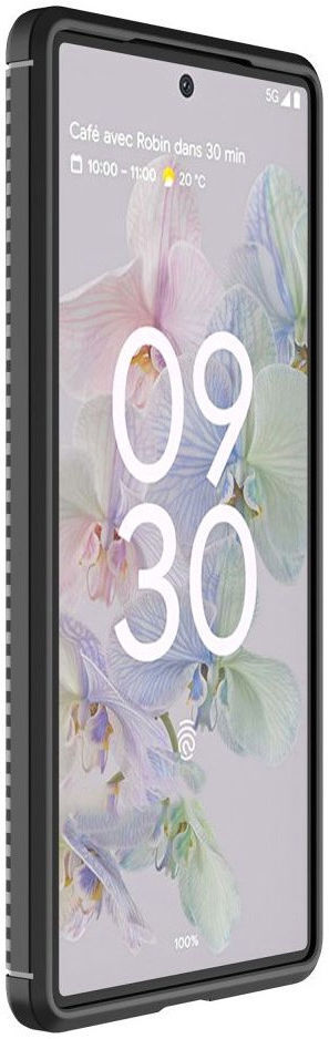 Google Pixel 7 Hoesje Siliconen Carbon TPU Back Cover Zwart afbeelding 2