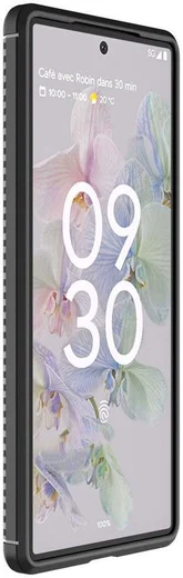 Google Pixel 7 Hoesje Siliconen Carbon TPU Back Cover Zwart afbeelding 2