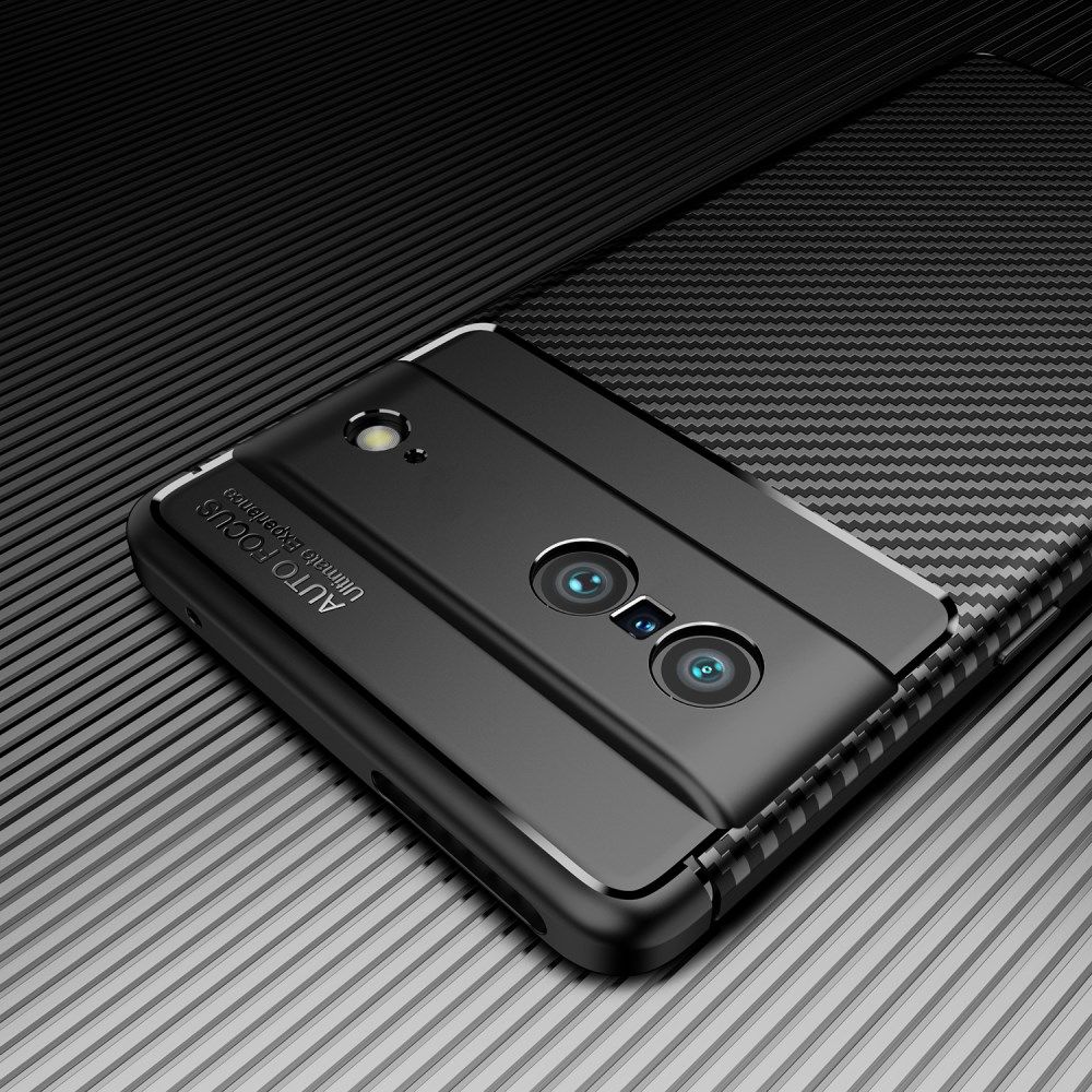 Google Pixel 7 Hoesje Siliconen Carbon TPU Back Cover Zwart afbeelding 11