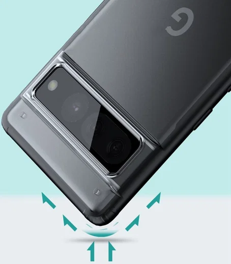 Google Pixel 7 Pro Hoesje Armor Back Cover Transparant afbeelding 7