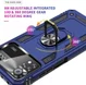Xiaomi Poco X4 Pro Hoesje Hybride Kickstand Back Cover Blauw afbeelding 7