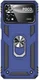 Xiaomi Poco X4 Pro Hoesje Hybride Kickstand Back Cover Blauw afbeelding 2