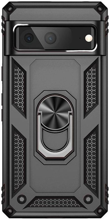 Google Pixel 7 Hoesje Hybride Kickstand Back Cover Zwart afbeelding 2
