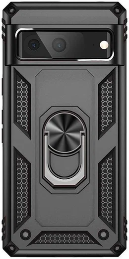 Google Pixel 7 Hoesje Hybride Kickstand Back Cover Zwart afbeelding 2
