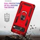 Google Pixel 7 Hoesje Hybride Kickstand Back Cover Rood afbeelding 4
