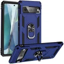 Google Pixel 7 Hoesje Hybride Kickstand Back Cover Blauw