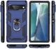 Google Pixel 7 Hoesje Hybride Kickstand Back Cover Blauw afbeelding 8