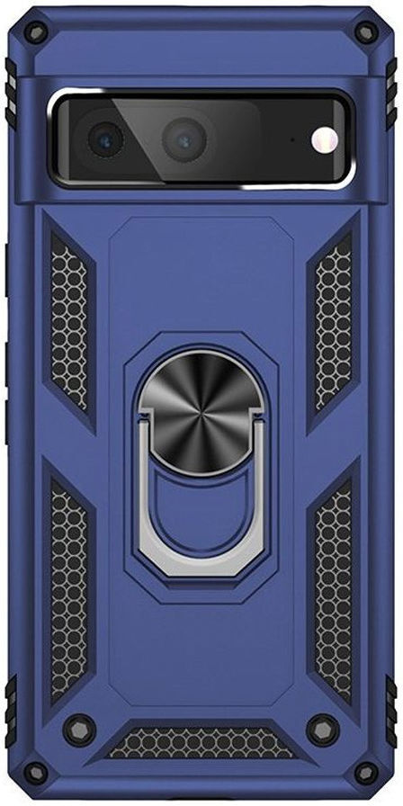 Google Pixel 7 Hoesje Hybride Kickstand Back Cover Blauw afbeelding 2