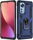 Xiaomi 12 / 12X Hoesje Hybride Kickstand Back Cover Blauw afbeelding 2