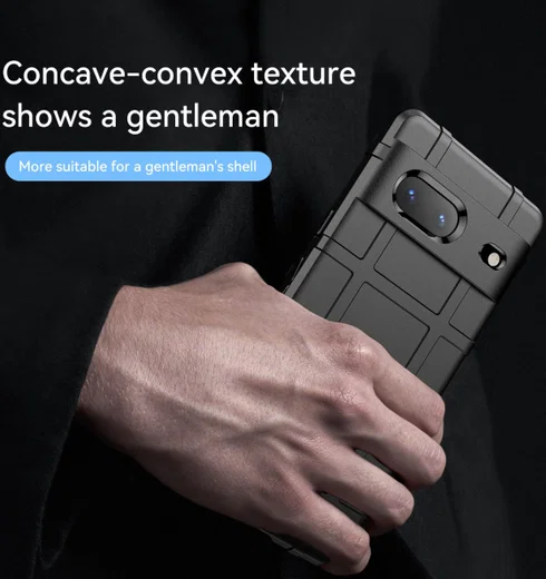 Google Pixel 7 Hoesje Shock Proof Rugged Shield Back Cover Zwart afbeelding 7