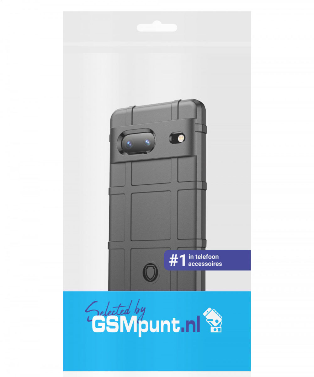 Google Pixel 7 Hoesje Shock Proof Rugged Shield Back Cover Zwart afbeelding 8