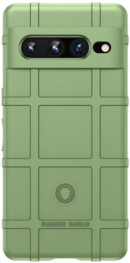 Google Pixel 7 Pro Hoesje Shock Proof Rugged Shield Back Cover Groen afbeelding 2