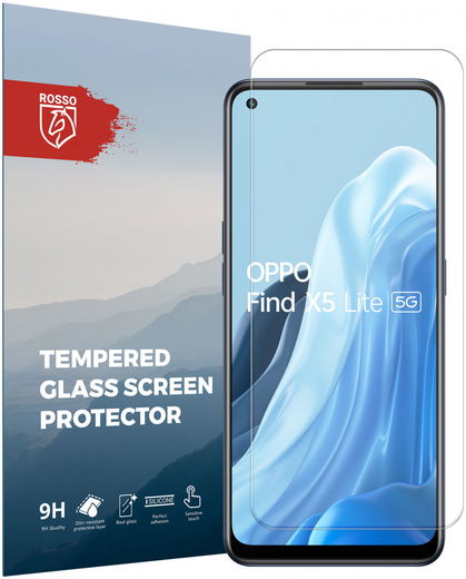 Rosso Oppo Find X5 Lite 9H Tempered Glass Screen Protector afbeelding 1