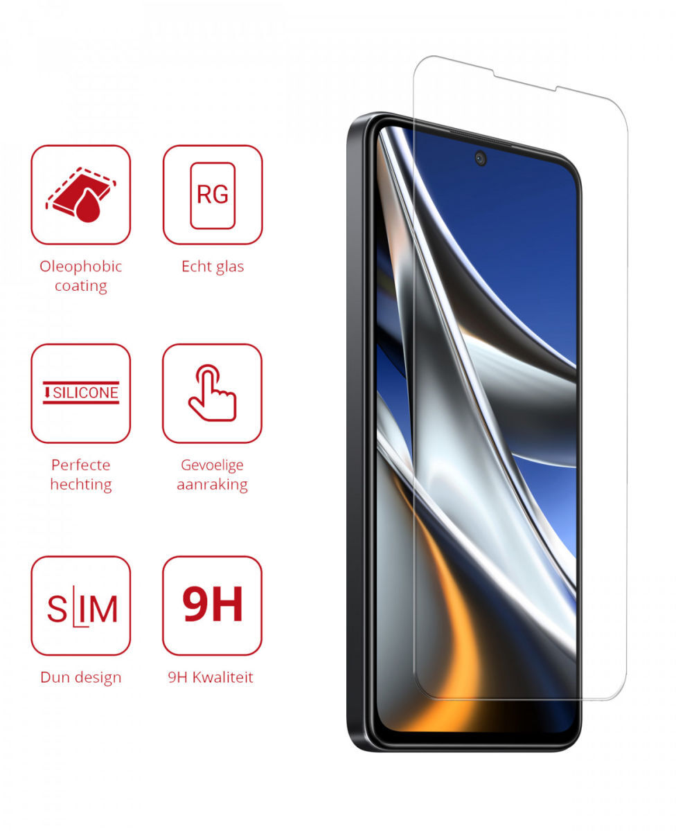Rosso Xiaomi Poco X4 Pro 9H Tempered Glass Screen Protector afbeelding 2