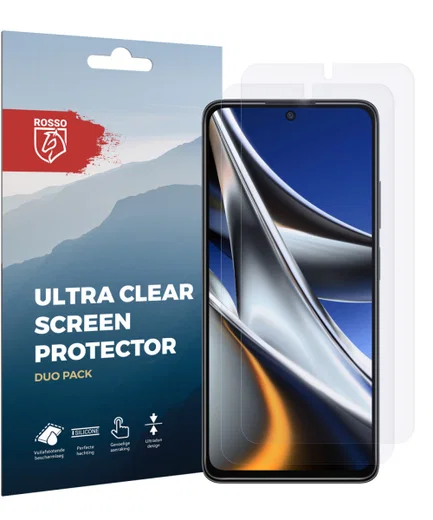 Rosso Xiaomi Poco X4 Pro Ultra Clear Screen Protector Duo Pack afbeelding 8