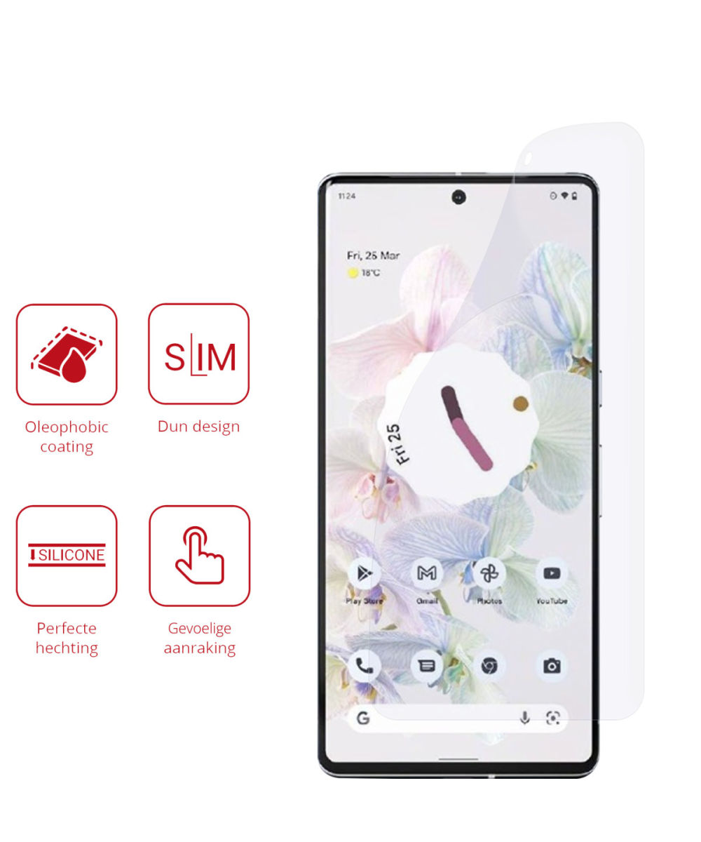 Rosso Google Pixel 7 Ultra Clear Screen Protector Duo Pack afbeelding 2