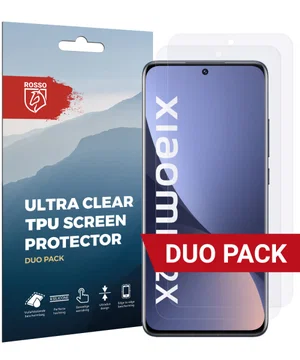 Rosso Xiaomi 12 / 12X Screen Protector Ultra Clear Duo Pack