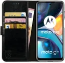 Rosso Element Motorola Moto G22 Hoesje Book Cover Wallet Zwart