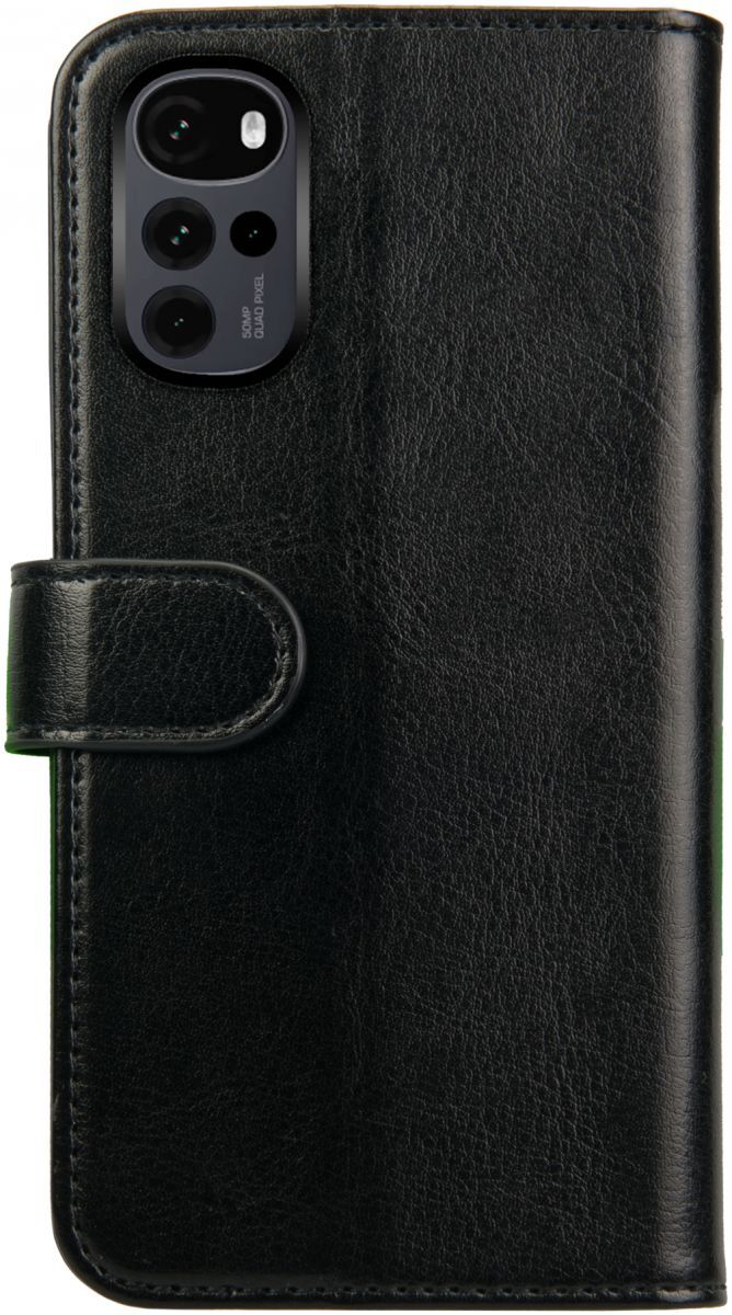 Rosso Element Motorola Moto G22 Hoesje Book Cover Wallet Zwart afbeelding 2