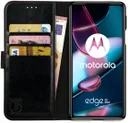 Rosso Element Motorola Edge 30 Pro Hoesje Book Cover Wallet Zwart