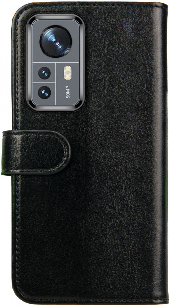 Rosso Element Xiaomi 12 Pro Hoesje Book Cover Wallet Zwart afbeelding 2