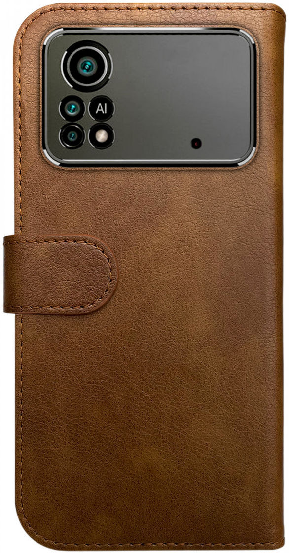 Rosso Element Xiaomi Poco X4 Pro Hoesje Book Cover Wallet Bruin afbeelding 2