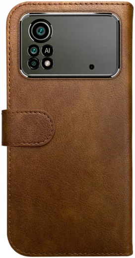 Rosso Element Xiaomi Poco X4 Pro Hoesje Book Cover Wallet Bruin afbeelding 2