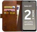 Rosso Element Nokia G21 / G11 Hoesje Book Cover Wallet Bruin