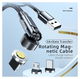 Essager 3A 540° Draaibare Magnetische Micro USB naar USB Kabel 2M afbeelding 4