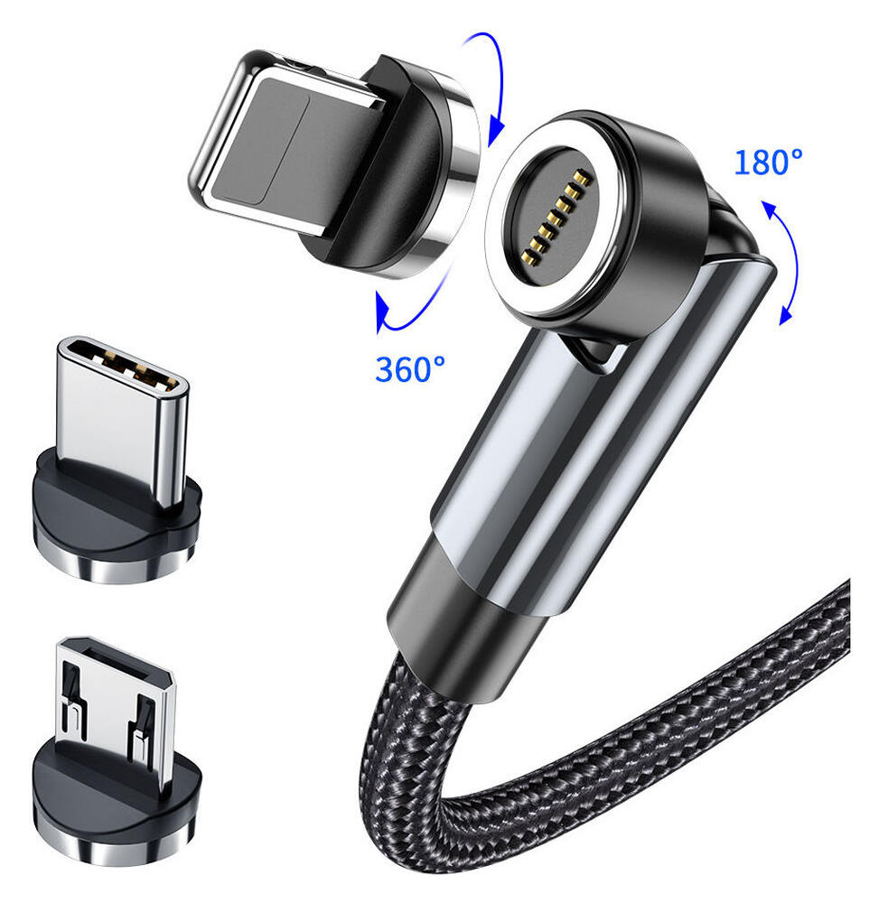 Essager 3A 540° Draaibare Magnetische Micro USB naar USB Kabel 2M afbeelding 6