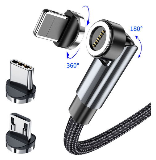 Essager 3A 540° Draaibare Magnetische Micro USB naar USB Kabel 2M afbeelding 6