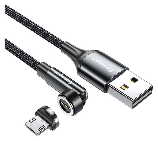 Essager 3A 540° Draaibare Magnetische Micro USB naar USB Kabel 2M afbeelding 1