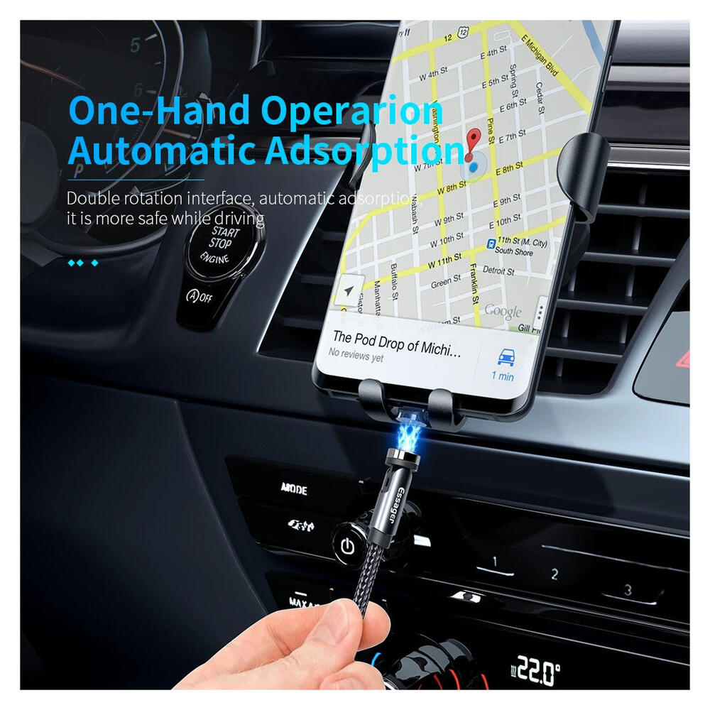 Essager 3A 540° Draaibare Magnetische Micro USB naar USB Kabel 2M afbeelding 8