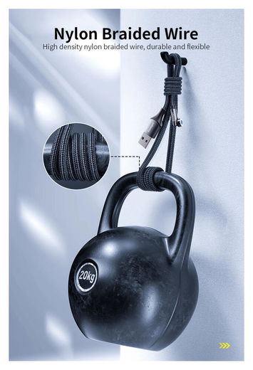 Essager 3A 540° Draaibare Magnetische Micro USB naar USB Kabel 2M afbeelding 10