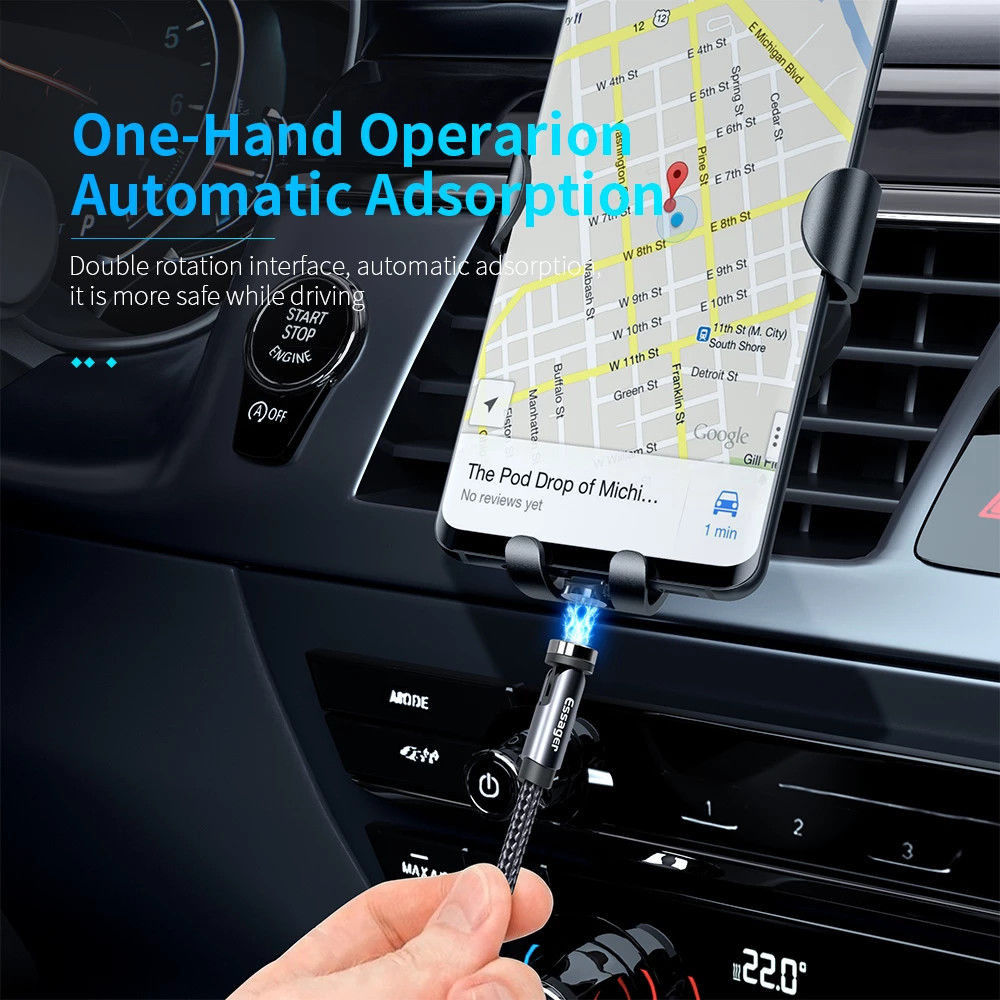 Essager 2A 540° Draaibare Magnetische USB-C naar USB Kabel 2M afbeelding 5