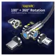 Essager 2.4A 540° Draaibare Magnetische Lightning naar USB Kabel 2M afbeelding 2