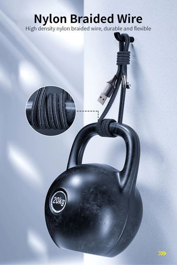 Essager 3A 540° Draaibare Magnetische USB-C naar USB Kabel 1M afbeelding 10