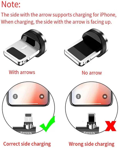 Essager 3A 540° Draaibare Magnetische Lightning naar USB Kabel 1M afbeelding 13