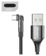 Essager 3A 180° Draaibare USB naar USB-C Kabel Fast Charge 1M Zwart afbeelding 2