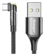 Essager 3A 180° Draaibare USB naar USB-C Kabel Fast Charge 1M Zwart afbeelding 1