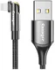 Essager 3A 180° Draaibare USB naar Lightning Oplaad Kabel 1M Zwart afbeelding 1