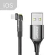Essager 3A 180° Draaibare USB naar Lightning Oplaad Kabel 1M Zwart afbeelding 2