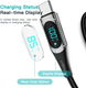 Essager 100W USB-C Snellaad Kabel met Digitale Display 5A 2M Zwart afbeelding 6