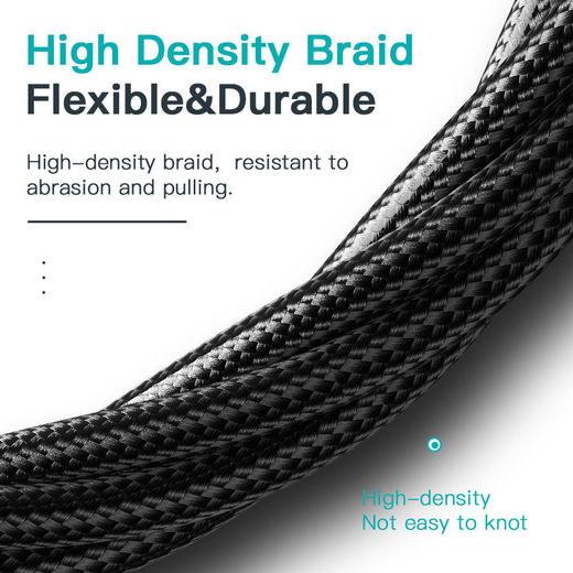 Essager 100W USB-C Snellaad Kabel met Digitale Display 5A 2M Zwart afbeelding 7